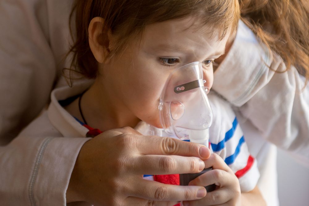 Child With Nebuliser 1000X667