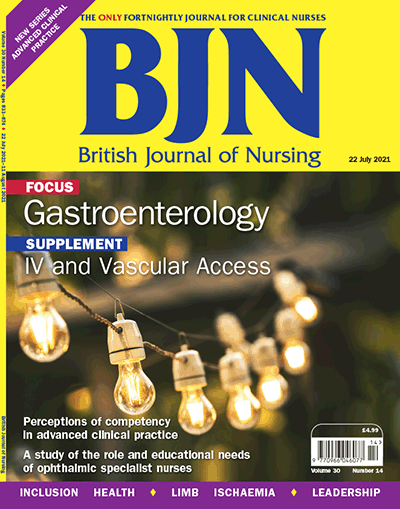 british journal of nursing article submission